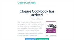 Desktop Screenshot of clojure-cookbook.com